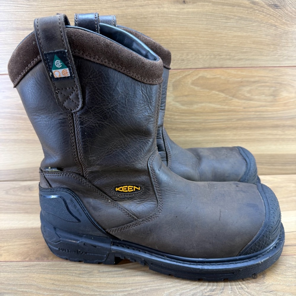 Keen Philadelphia Wellington CSA Comp Toe Work Boot Mens 10 D Utility Waterproof